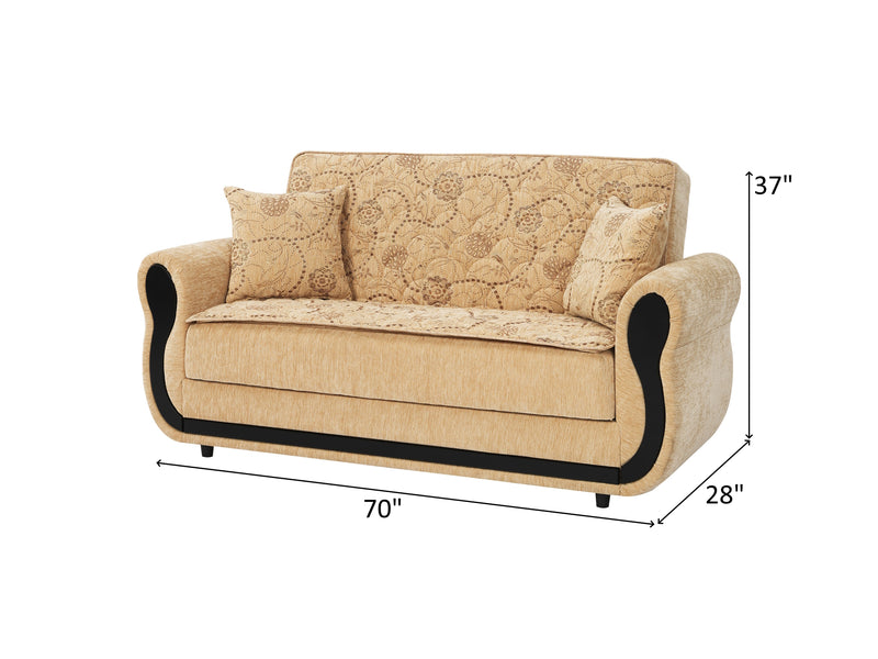 Havano 70" Wide Convertible Loveseat