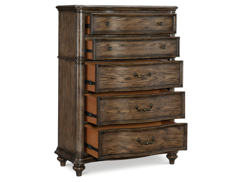 Heath Court 1682 40" Wide 5 Drawer Traditional Chest