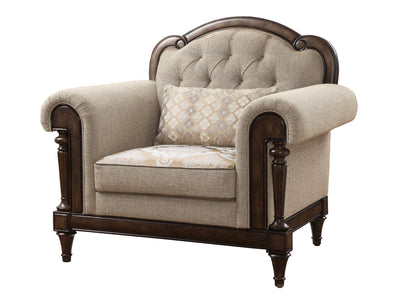 Heath Court 1682 47" Wide Tufted Upholstery Traditional Armchair