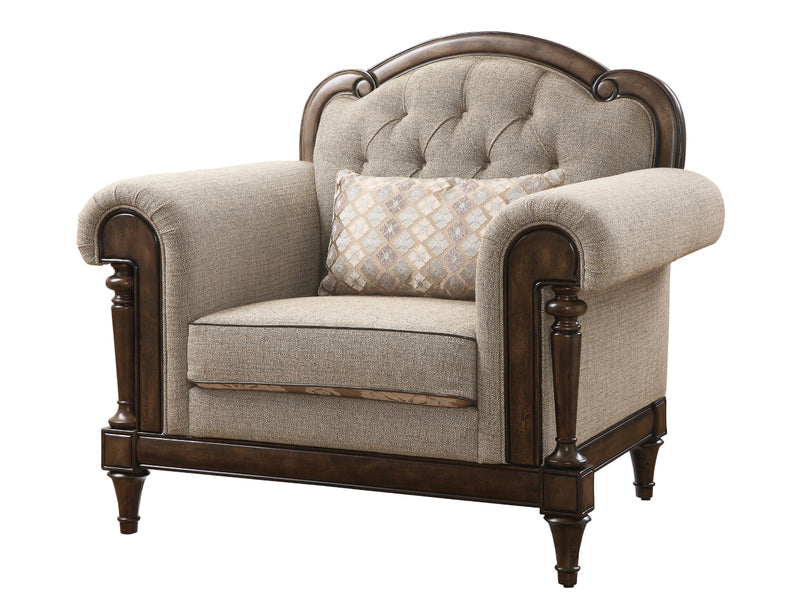 Heath Court 1682 47" Wide Tufted Upholstery Traditional Armchair