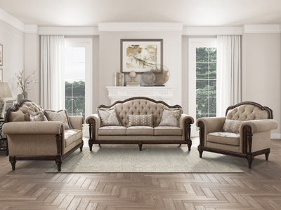 Heath Court 1682 47" Wide Tufted Upholstery Traditional Armchair