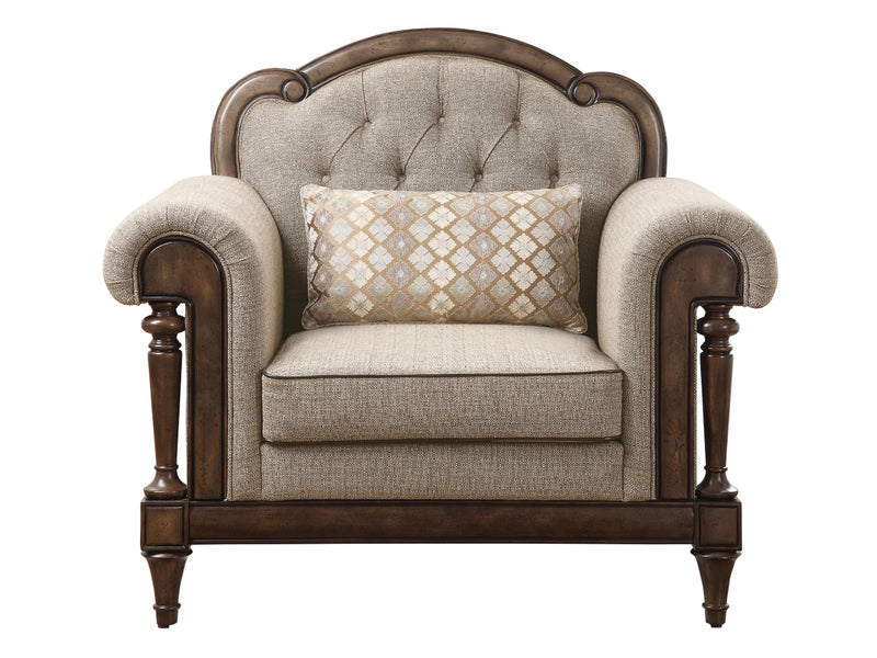 Heath Court 1682 47" Wide Tufted Upholstery Traditional Armchair