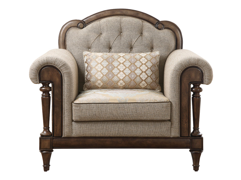 Heath Court 1682 47" Wide Tufted Upholstery Traditional Armchair