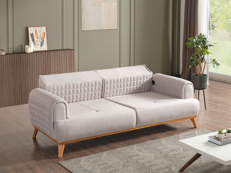 Hisar 85" Wide Extendable Sofa