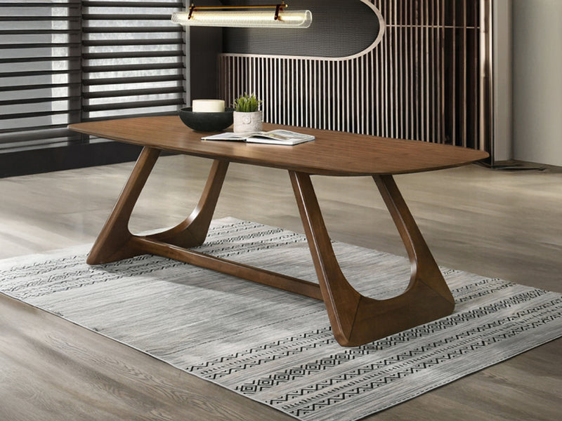 Hoyte 94" Wide 8 Person Wood Dining Table