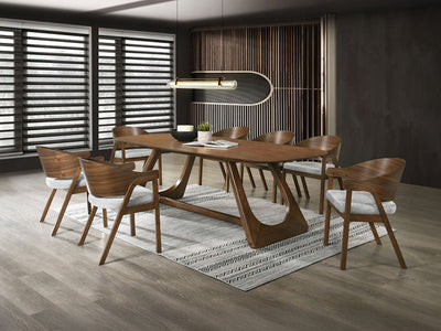 Hoyte 94" Wide 8 Person Wood Dining Table