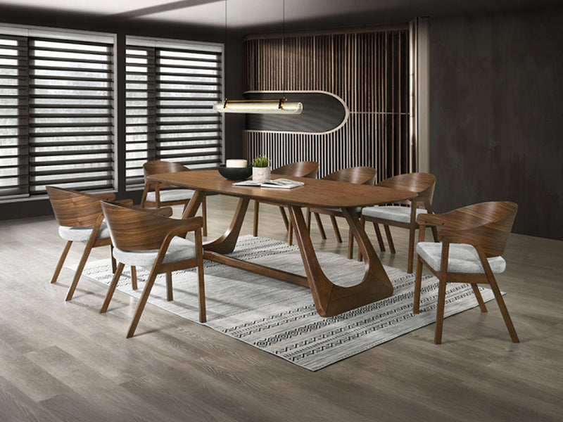 Hoyte 94" Wide 8 Person Wood Dining Table