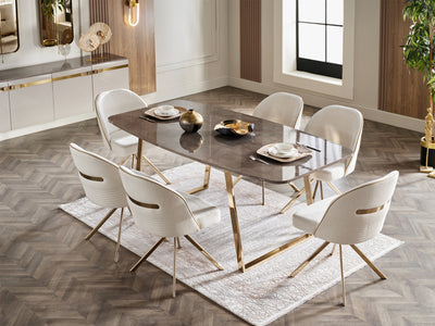 Veronica 78.7" Wide Dining Table