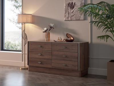 Mirante 60" Wide 6 Drawer Dresser