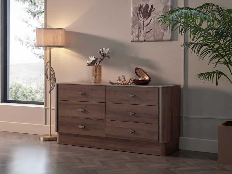 Mirante 60" Wide 6 Drawer Dresser