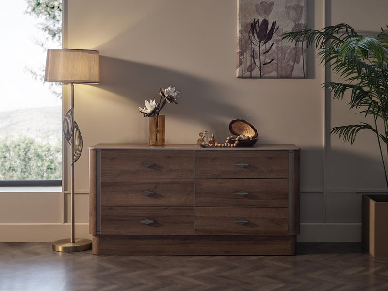 Mirante 60" Wide 6 Drawer Dresser