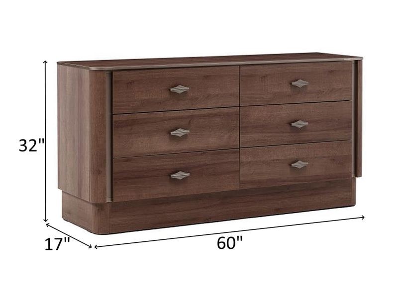 Mirante 60" Wide 6 Drawer Dresser