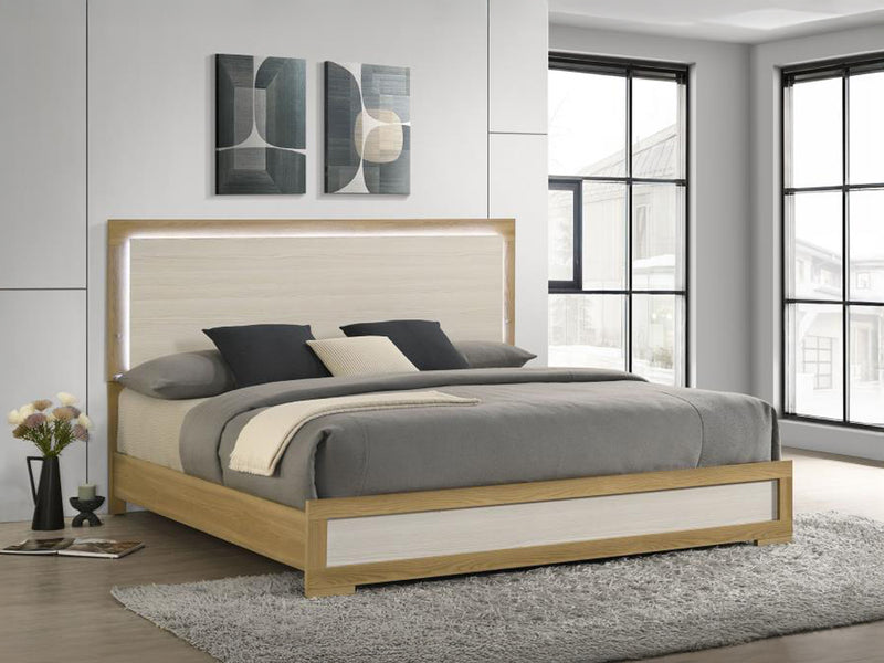 Hyland LED Headboard Platform Bed