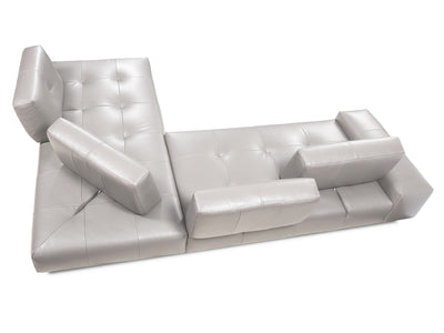 I763 126" / 89" Wide Leather Sectional