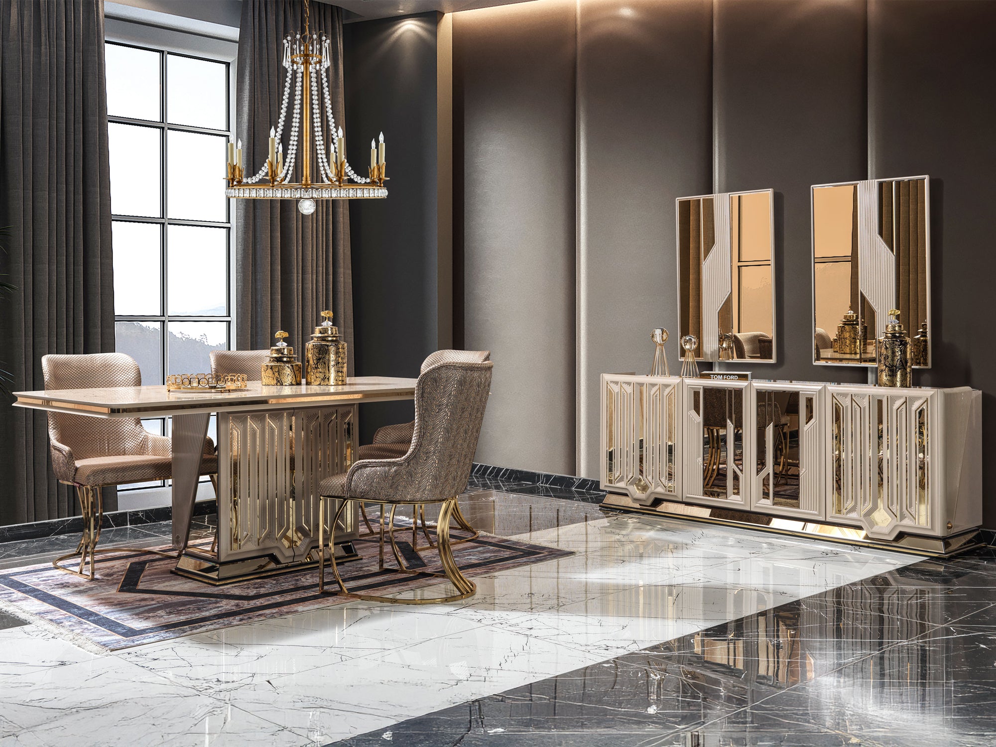 Valencia 6 Person Dining Room Set – Istanbul Furniture - Home of Unique ...