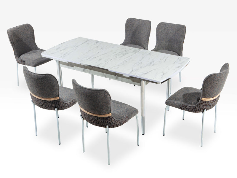 Inci Gloria 4-6 Person Dining Room Set
