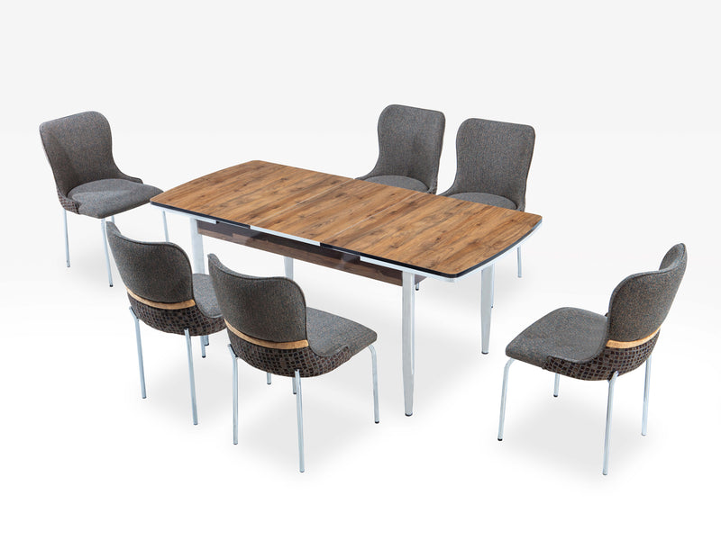 Inci Gloria 4-6 Person Dining Room Set