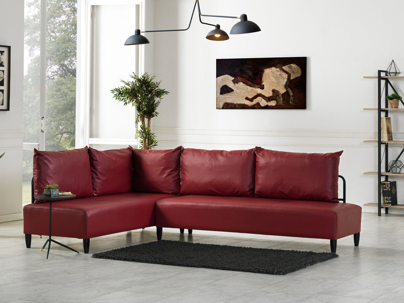 Inferno 98" / 70" Wide Leather Sectional