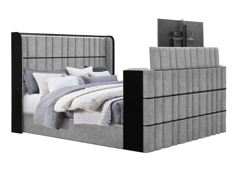 Isabella Glo Platform Bed With LED, Speaker and 50″ TV Lift