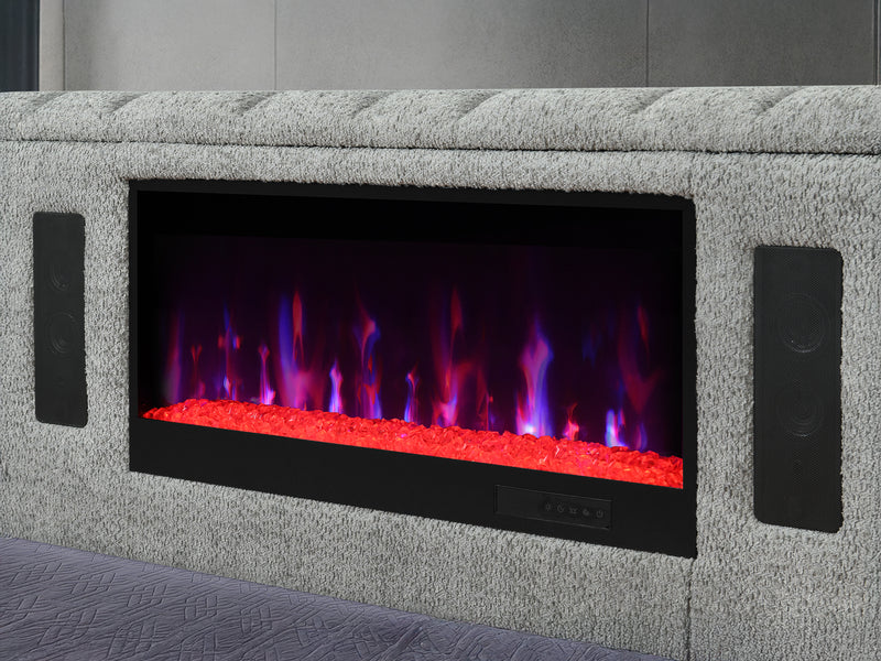 Isabella Glo Platform Bed With LED, Speaker and 50″ TV Lift