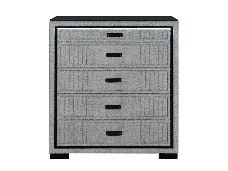 Isabella Glo 40.5" Wide 5 Drawer Chest With LED