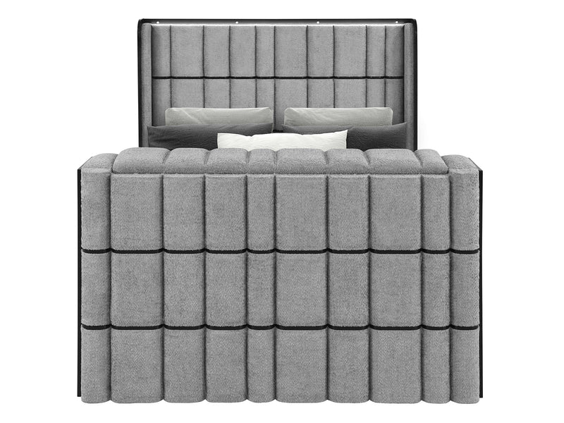 Isabella Glo Platform Bed With LED, Speaker and 50″ TV Lift