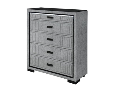 Isabella Glo 40.5" Wide 5 Drawer Chest With LED