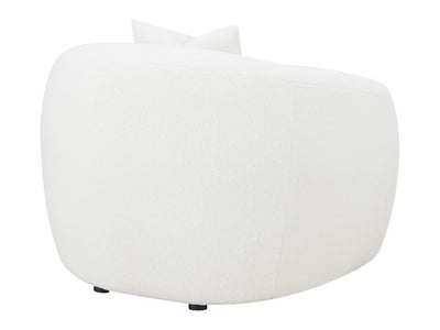 Isabella 45" Wide Faux Sheepskin Upholstered Armchair