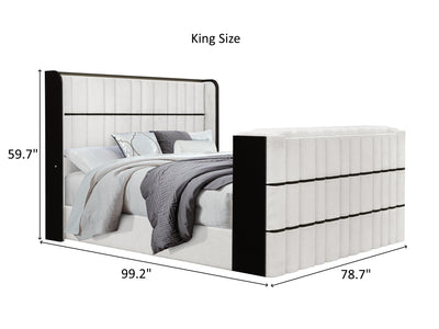 Isabella Glo Platform Bed With LED, Speaker and 50″ TV Lift