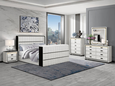 Isabella Glo 40.5" Wide 5 Drawer Chest With LED