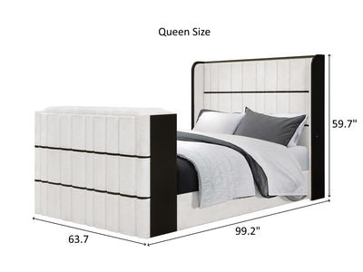 Isabella Glo Platform Bed With LED, Speaker and 50″ TV Lift