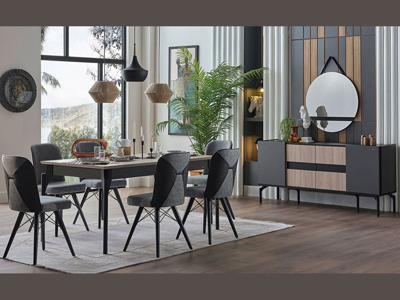 Lucida 6 Person Dining Room Set