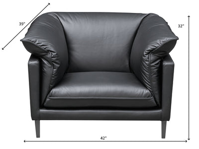 F011 42" Wide Leather Armchair