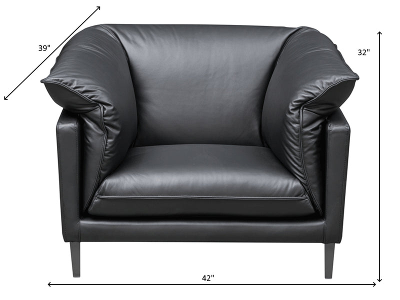 F011 42" Wide Leather Armchair