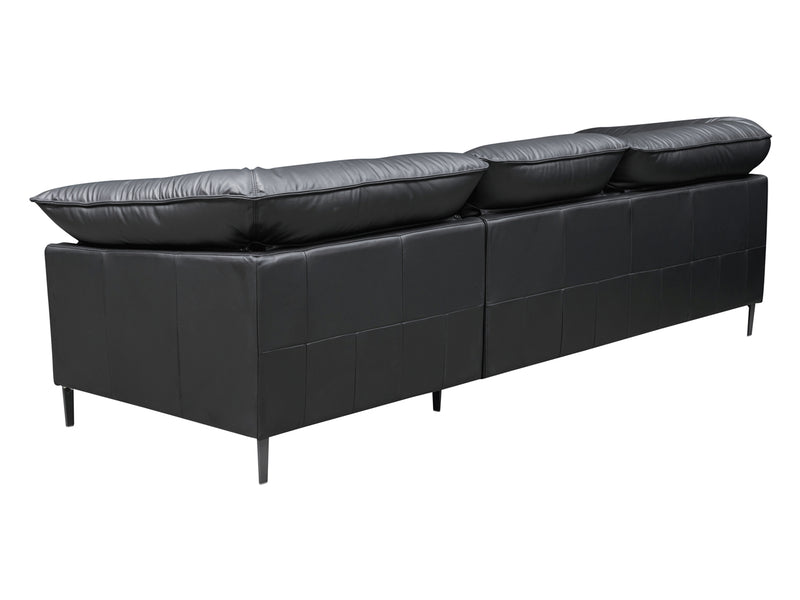 F011 114" Wide Leather Sofa