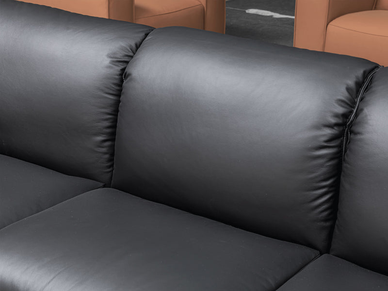 F011 114" Wide Leather Sofa