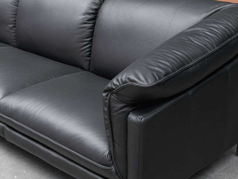 F011 114" Wide Leather Sofa