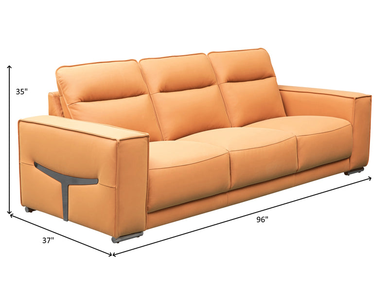 GM530 96" Wide Leather Sofa