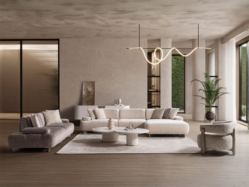 Iznik Extendable Sectional Living Room Set