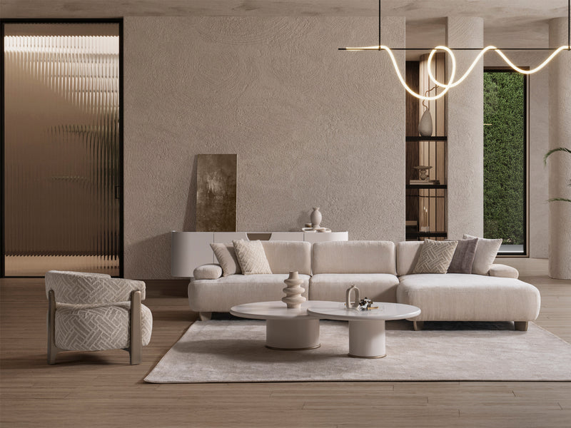 Iznik Extendable Sectional Living Room Set