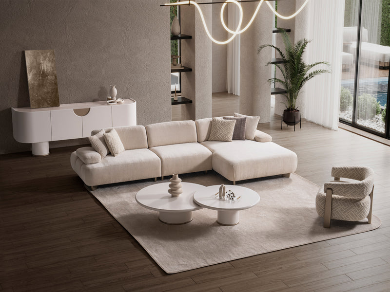 Iznik Extendable Sectional Living Room Set