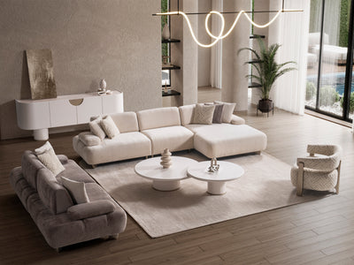 Iznik Extendable Sectional Living Room Set