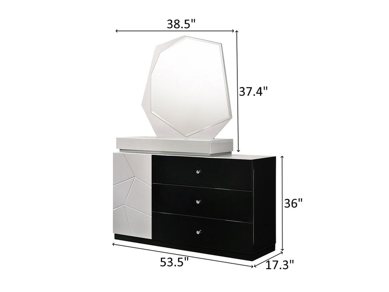 Turin 53.5" Wide Dresser With Mirror