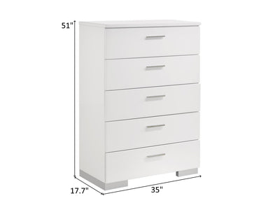 Jeremaine 35" Wide 5 Drawer Chest