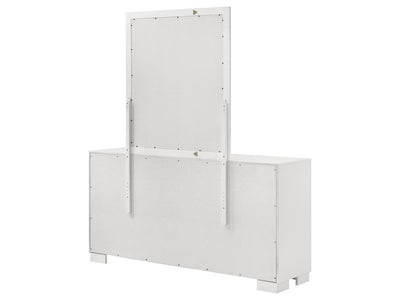 Jessica 64" Wide 6 Drawer Dresser With Mirror