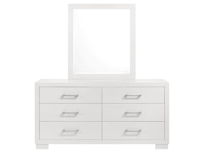 Jessica 64" Wide 6 Drawer Dresser With Mirror