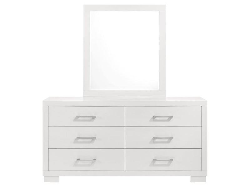 Jessica 64" Wide 6 Drawer Dresser With Mirror