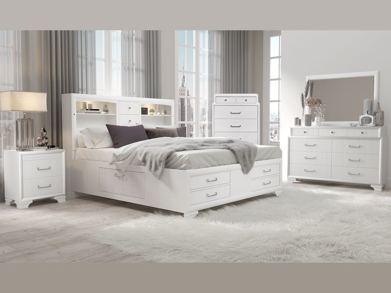 Jordyn 59" Wide 9 Drawer Dresser With Mirror