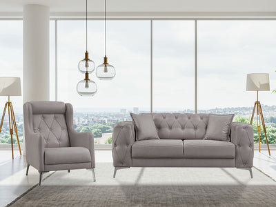 Joza 65" Wide Tufted Extendable Loveseat