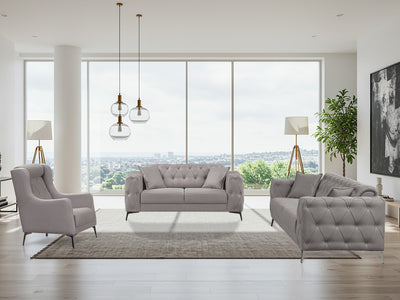 Joza 65" Wide Tufted Extendable Loveseat